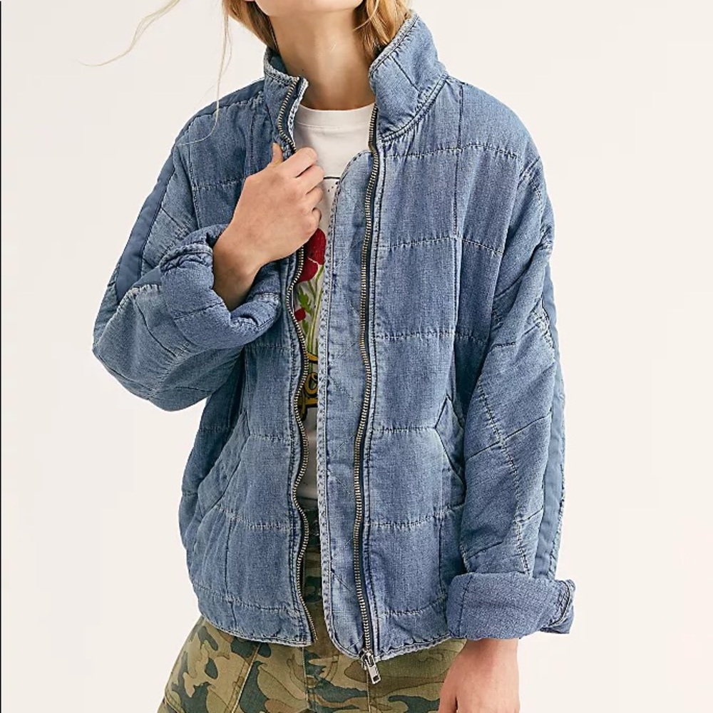 Free People Quilted Dolman Jacket (XS)